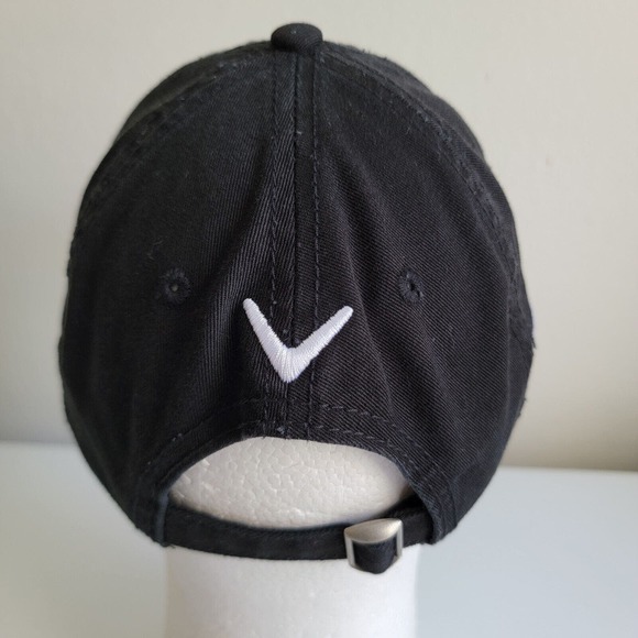 CALLAWAY GOLF Hat Cap HX Tour FT-5 NEW ERA Adjustable Black White Lines Dad - Picture 5 of 10